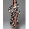 Длинный халат-пеньюар Mia-Amore DENISA 4869, Цвет: мультицвет, Размеры: 2XL/3XL, изображение 4