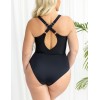 Купальник для бассейна Kris Line BARBADOS body soft full cup, Цвет: черный+фуксия, Размеры: 100E, изображение 2