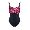 Купальник для бассейна Kris Line BARBADOS body soft full cup, Цвет: черный+фуксия, Размеры: 100E, изображение 5