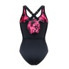 Купальник для бассейна Kris Line BARBADOS body soft full cup, Цвет: черный+фуксия, Размеры: 100E, изображение 6