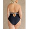 Слитный купальник бандо Kris Line MAUI body balconette MHM, Цвет: леопард, Размеры: 90H, изображение 2
