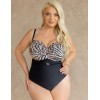 Слитный купальник бандо Kris Line MAUI body balconette MHM, Цвет: леопард, Размеры: 90H, изображение 5