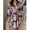 Трикотажный халат Mia-Amore ABBEY 5553 черный, Цвет: черный, Размеры: 2XL/3XL, изображение 4