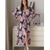 Длинный трикотажный халат Mia-Amore ABBEY 5559 черный, Цвет: черный, Размеры: 2XL/3XL