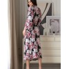 Длинный трикотажный халат Mia-Amore ABBEY 5559 черный, Цвет: черный, Размеры: 2XL/3XL, изображение 2