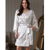 Короткий запашной халат Mia-Amore DIORA 4993 молочный, Цвет: молочный, Размеры: 2XL/3XL
