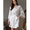Короткий запашной халат Mia-Amore DIORA 4993 молочный, Цвет: молочный, Размеры: 2XL/3XL, изображение 3