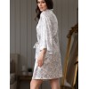 Короткий запашной халат Mia-Amore DIORA 4993 молочный, Цвет: молочный, Размеры: 2XL/3XL, изображение 2