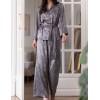 Шелковая пижама Mia-Amore DIORA 4996 графит, Цвет: графит, Размеры: 4XL, изображение 3