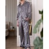 Мужская шелковая пижама Mia-Amore DIORA 4997 графит, Цвет: графит, Размеры: 4XL, изображение 4