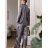 Мужская шелковая пижама Mia-Amore DIORA 4997 графит, Цвет: графит, Размеры: 4XL, изображение 2