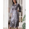 Длинный халат-кимоно Mia-Amore DIORA 4999 графит, Цвет: графит, Размеры: S/M