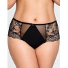 Трусы бразилиана высокие Akcent SIZE PLUS 006, Цвет: черный, Размеры: XL