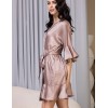 Халат с декоративными воланами Mia-Amore FLORENCE 2353, Цвет: карамель, Размеры: 2XL/3XL, изображение 4