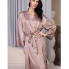 Длинный запашной халат Mia-Amore FLORENCE 2359, Цвет: карамель, Размеры: 2XL/3XL
