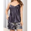 Шелковая пижама топ с шортами Mia-Amore JULIET 4902 черника, Цвет: черника, Размеры: 2XL, изображение 4
