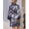 Короткий запашной халат Mia-Amore JULIET 4903 черника, Цвет: черника, Размеры: 4XL/5XL, изображение 2