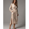 Длинное платье-рубашка Mia-Amore JULIET 4907 бежевый, Цвет: бежевый, Размеры: L