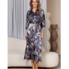 Рубашка с тонким поясом Mia-Amore JULIET 4908 черника, Цвет: черника, Размеры: M