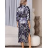 Рубашка с тонким поясом Mia-Amore JULIET 4908 черника, Цвет: черника, Размеры: M, изображение 4