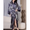 Длинный запашной халат Mia-Amore JULIET 4909 черника, Цвет: черника, Размеры: 4XL/5XL, изображение 2