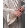 Длинный шелковый халат Mia-Amore LEONARDO 4669 кремовый, Цвет: кремовый, Размеры: 2XL/3XL, изображение 2