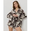 Пижама женская с шортами Aruelle BIANCA, Цвет: коричневый, Размеры: S, изображение 2