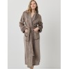 Длинный тёплый халат Aruelle DEMI TAUPE, Цвет: тауп, Размеры: L, изображение 2