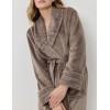 Длинный тёплый халат Aruelle DEMI TAUPE, Цвет: тауп, Размеры: L, изображение 4