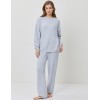 Тёплый домашний комплект Aruelle DIANNE SET, Цвет: светло-голубой, Размеры: M, изображение 2