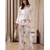 Пижама-двойка с цветами Mia-Amore FELICIA 9036, Цвет: молочный, Размеры: 2XL