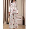 Пижама-двойка с цветами Mia-Amore FELICIA 9036, Цвет: молочный, Размеры: 2XL, изображение 3