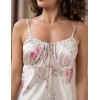 Шелковая сорочка с завязкой Mia-Amore FELICIA 9041, Цвет: молочный, Размеры: 2XL, изображение 3