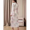Длинный запашной халат Mia-Amore FELICIA 9049, Цвет: молочный, Размеры: 2XL/3XL, изображение 2