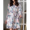 Короткий халат с цветами Mia-Amore MARIEL 4963, Цвет: мультицвет, Размеры: L/XL, изображение 4