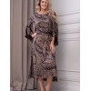 Длинная шелковая туника Mia-Amore AIDA 9054, Цвет: шоколадный, Размеры: 3XL, изображение 4