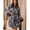 Короткий халат-кимоно Mia-Amore FEDERICA 9103, Цвет: графитовый, Размеры: 4XL/5XL, изображение 4
