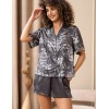 Пижама рубашка с шортами Mia-Amore FEDERICA 9112, Цвет: графитовый, Размеры: 5XL