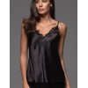Шелковый топ Mia-Amore MERLOT 3941 черный, Цвет: черный, Размеры: M