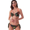 Купальник с пуш-ап Jolidon KENYA RF20 19, Цвет: зеленый на черном, Размеры: 75B