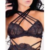Кружевной комплект-тройка OPIUM ISTINTO 314, Цвет: черный, Размеры: S/M/L, изображение 6