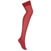 Чулки Obsessive S800 STOCKINGS рубиновый, Цвет: рубиновый, Размеры: L/XL, изображение 3