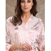 Шелковый халат длинный Mia-Amore EDEM 5959, Цвет: розовый, Размеры: L/XL, изображение 2