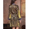 Шелковый халат-кимоно Mia-Amore ARMANI GOLD 3493, Цвет: темно-синий/золотой, Размеры: L/XL, изображение 2