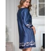 Туника атласная с поясом Mia-Amore BAROCCO 8614, Цвет: синий, Размеры: L/XL, изображение 3
