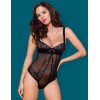 Эротическое боди Obsessive 867 TEDDY, Цвет: черный, Размеры: 2XL
