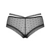 Трусики шорты Obsessive 876 SHO-1 SHORTIES, Цвет: черный, Размеры: L/XL, изображение 4