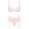 Комплект с поясом Obsessive HEARTINA SET розовый, Цвет: розовый, Размеры: L/XL, изображение 3