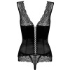 Корсет c трусиками Obsessive MIAMOR CORSET черный, Цвет: черный, Размеры: S/M, изображение 5