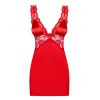 Сексуальная сорочка Obsessive SECRED CHEMISE алый, Цвет: красный, Размеры: S/M, изображение 4